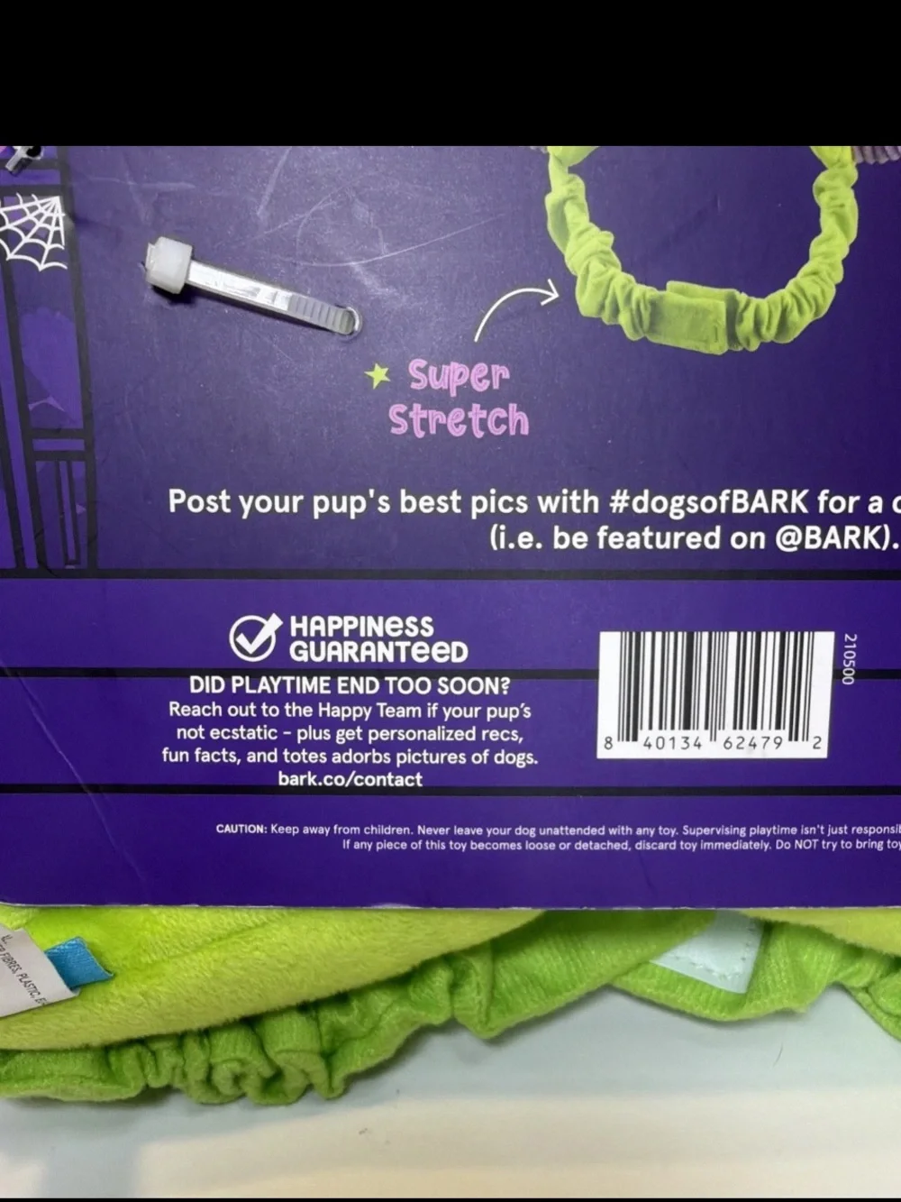 BARK Box Howl-O-Ween Party Wearable Medusa Snakes Crown Dog Toy Halloween S/M